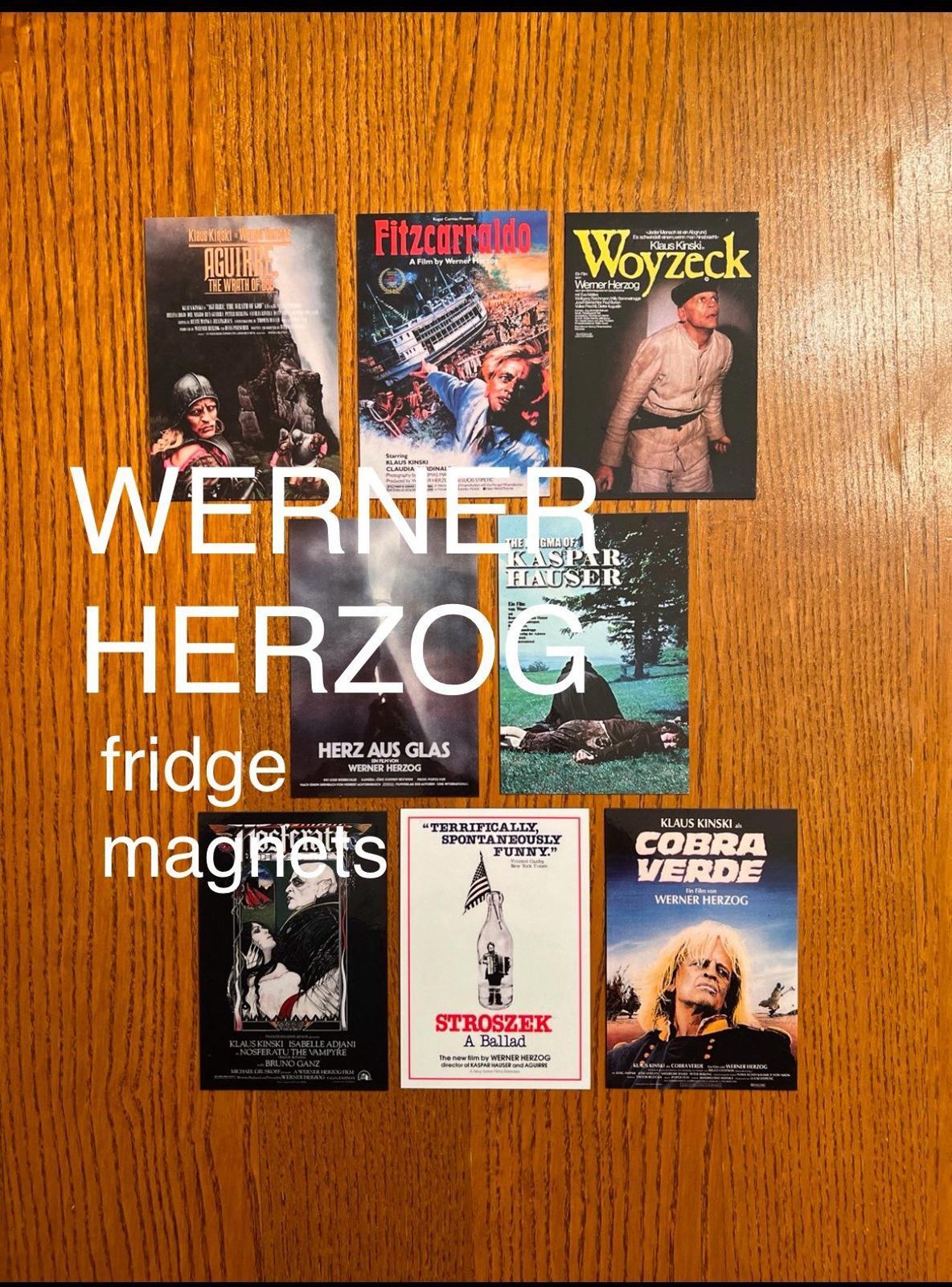 Werner Herzog FRIDGE MAGNETS movie posters