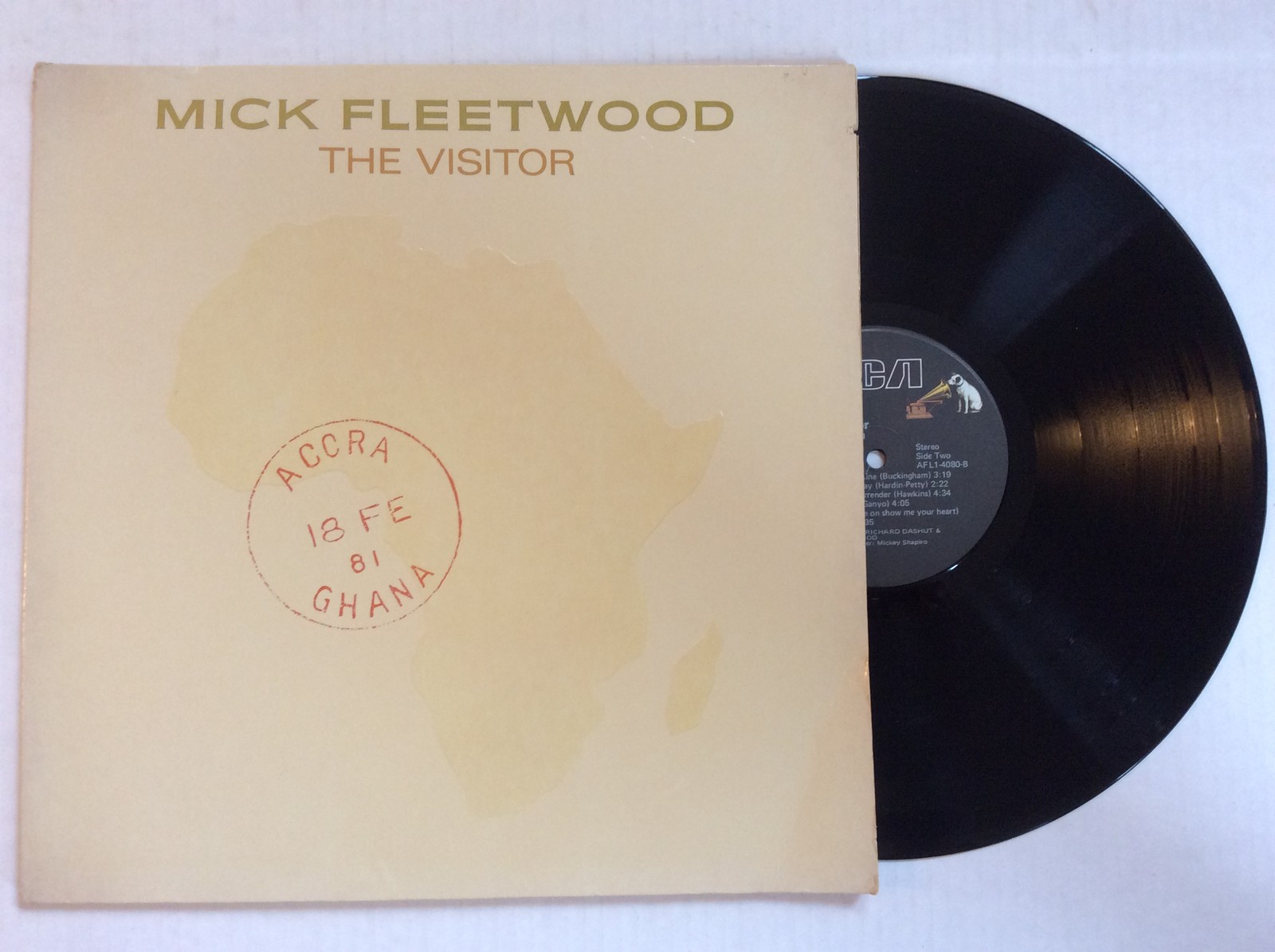 Mick Fleetwood THE VISITOR gatefold vinyl LP RCA AFL1-4080 w/ inner Archive MINT