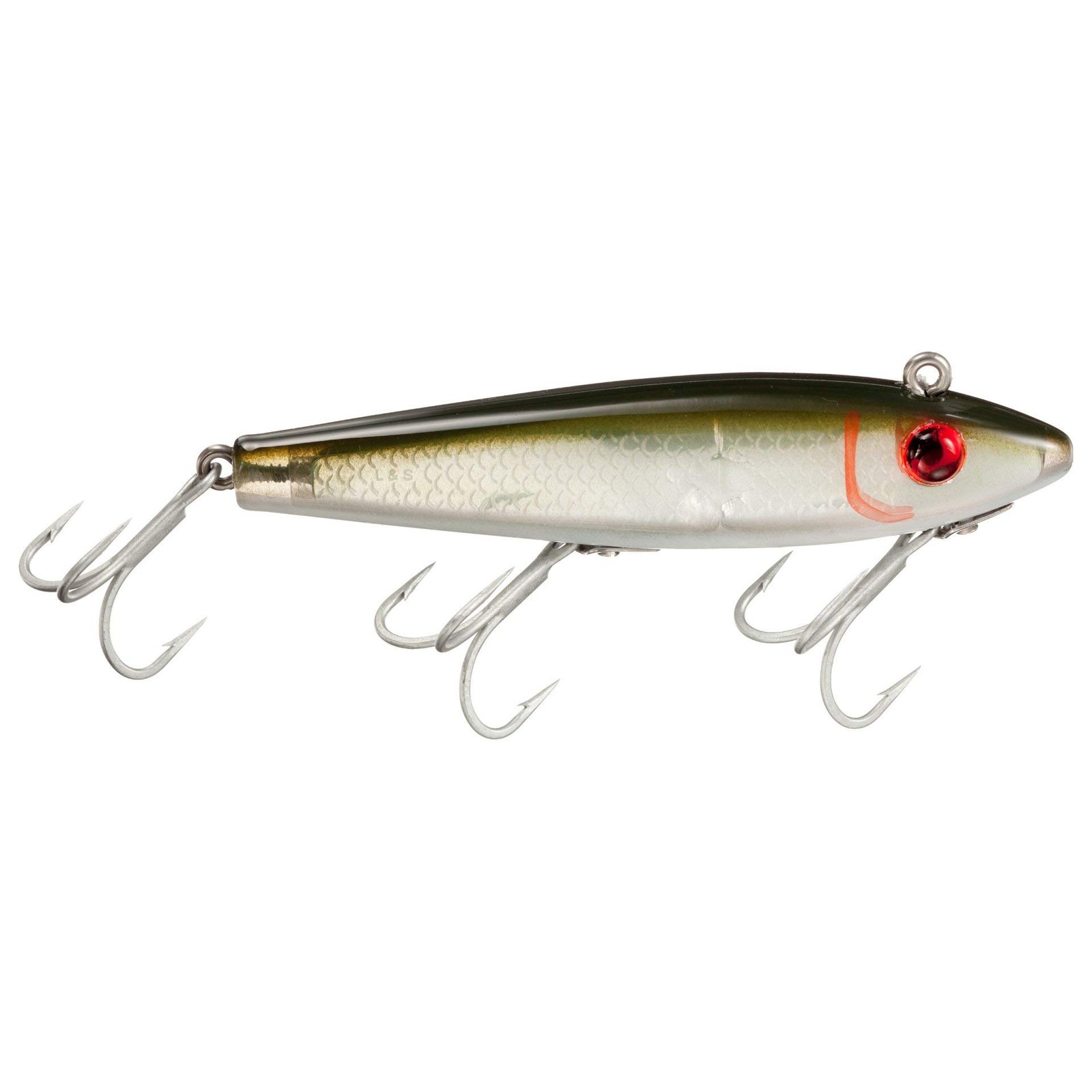 MirrOLure LandS Bait MirrOlure Classic 52M 3 5 8 Green Back White Belly L