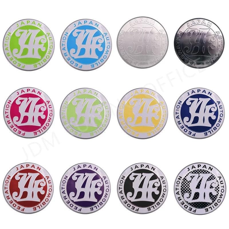 JAF (Japan Automobile Federation) 3D emblem badge chrome for F grill