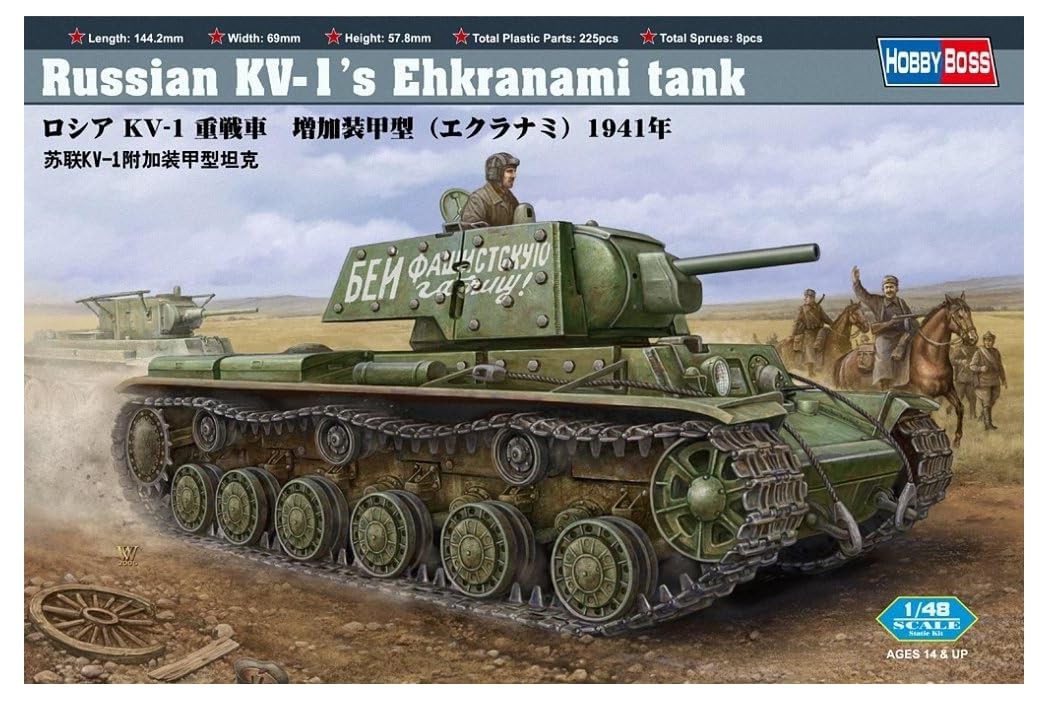 Hobby Boss KV-1 Ehkranami Vehicle Model Building Kit