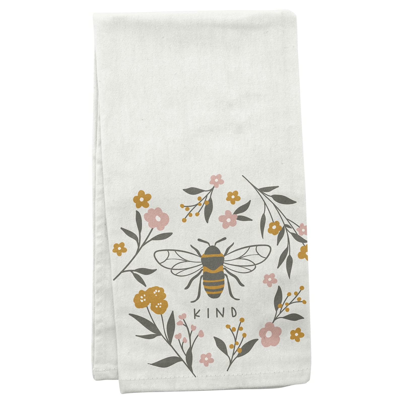 Karma Gifts Bee Tea Towel – 100% Cotton Kitchen Hand Towel, Modern Iridescent