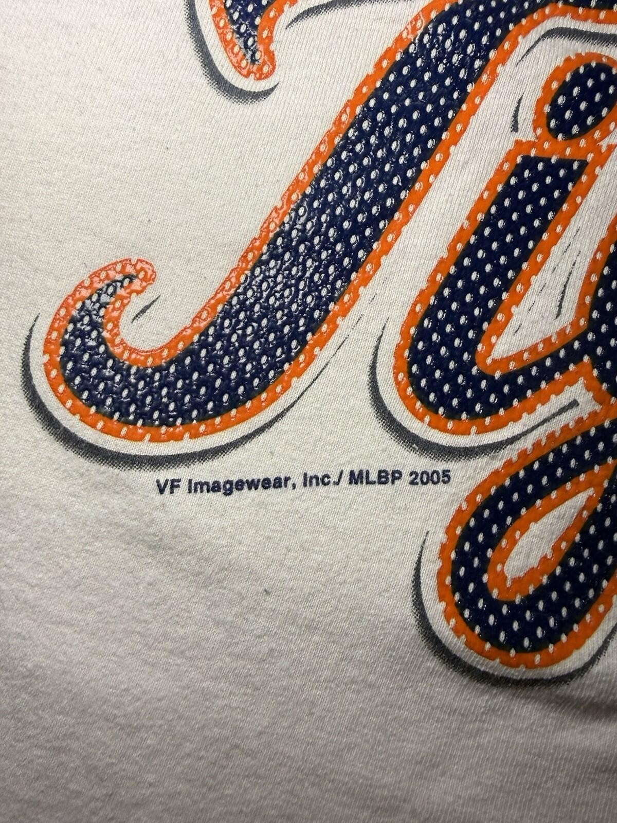 CSA Detroit Tigers Youth Baseball T-Shirt-Size XL/White+Blue/MLB