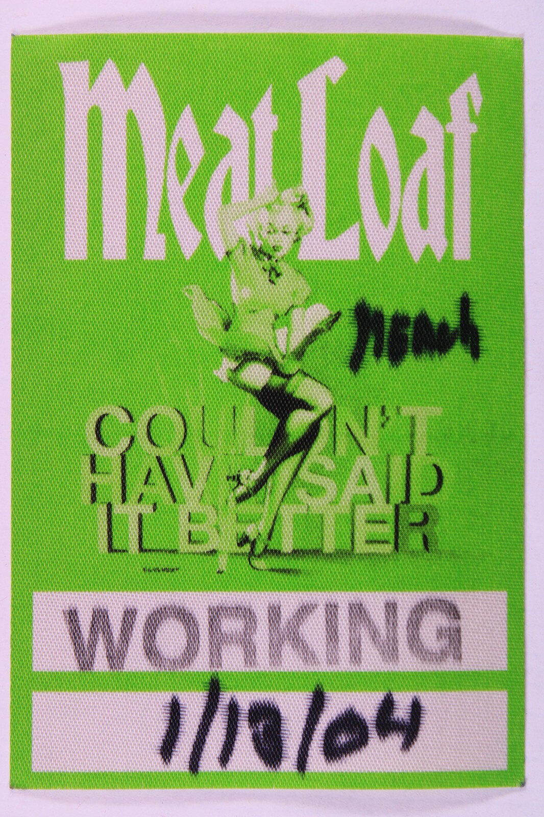 Meat Loaf Pass Ticket Original Couldn’t Have Said It Better Manchester 2004 #5