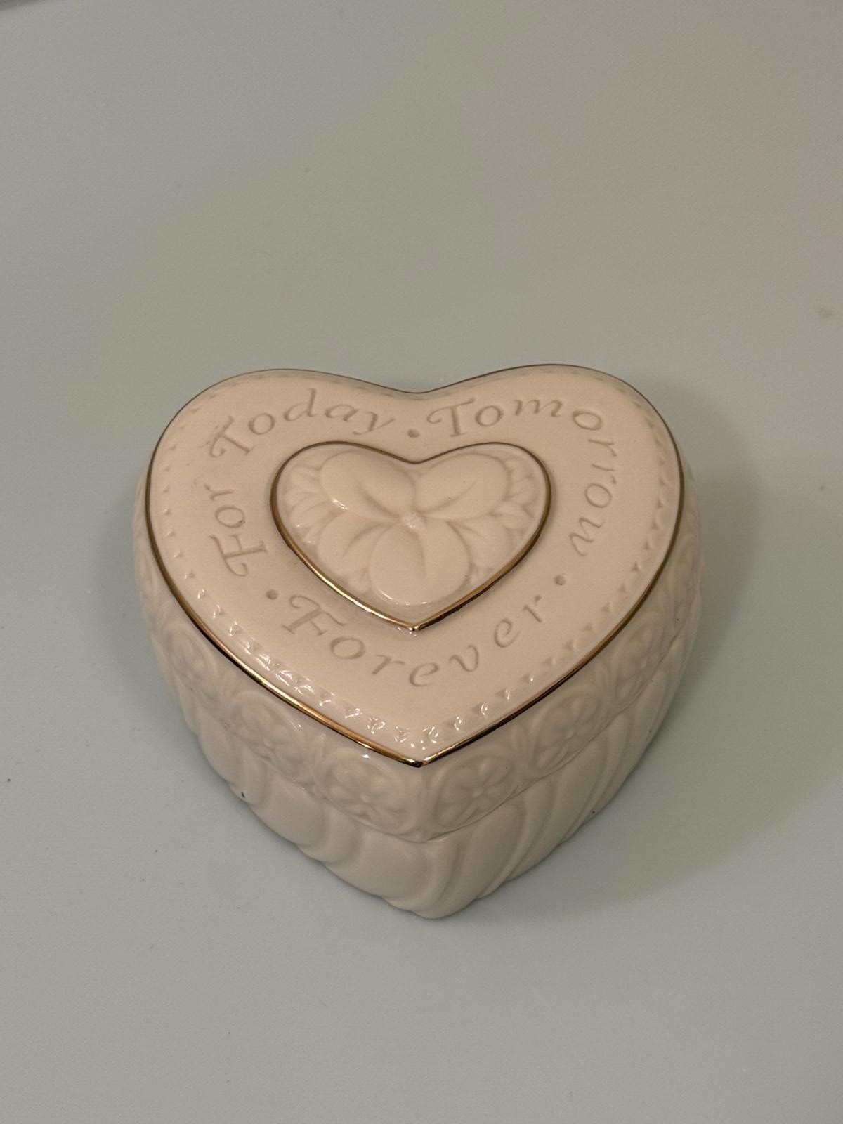 Lenox Heart-Shaped Keepsake Box – For Today, Tomorrow, Forever