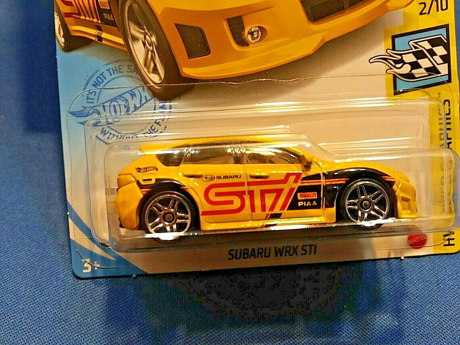 HOT WHEELS SUBARU WRX ST1 HW SPEED GRAPHICS #2/10 YELLOW DIE-CAST 1:64 SCALE NEW