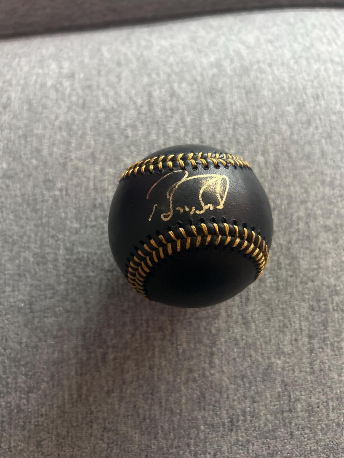 Barry Bonds Hand Signed Autographed Official Major League Black Baseball JSA COA