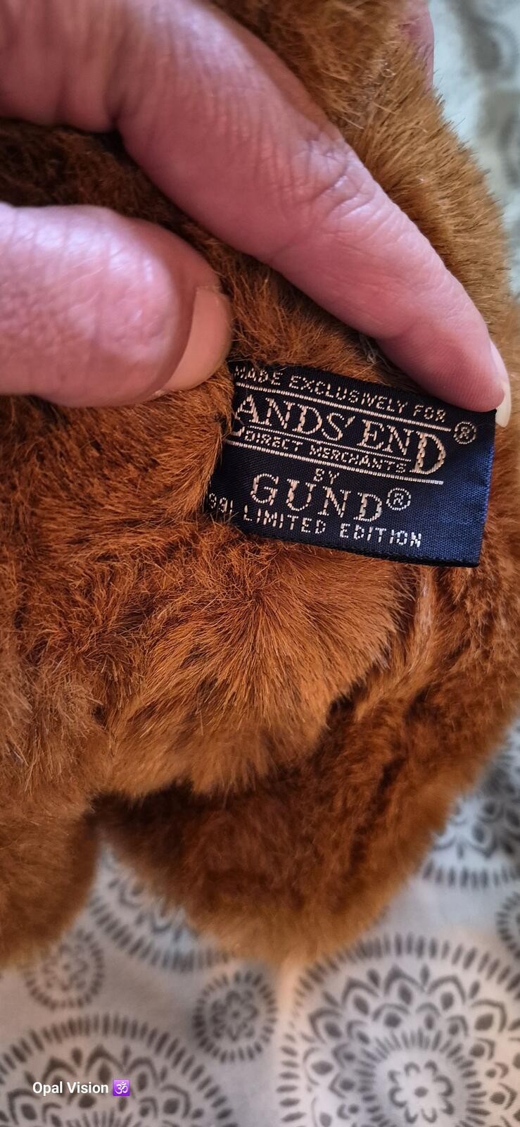GUND Brown Plush Bear Wearing Green ‘Coach’ Shirt and Blue Cap