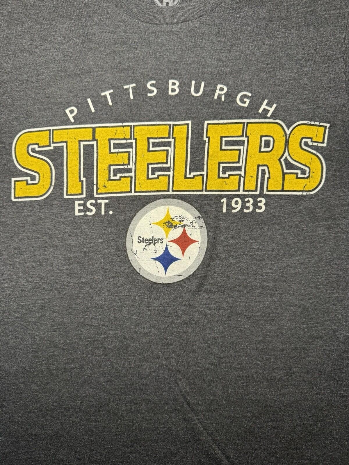 Steelers Unisex T-Shirt (Handshigh)-Small/Black/NFL