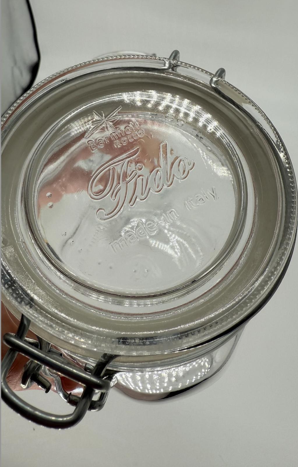 Set of 2 Glass Storage Jars with Airtight Lids