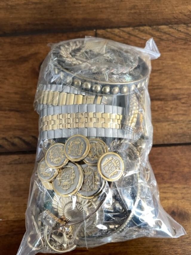 1 pound “Junk Drawer Estate Lot”-Coins, Jewelry, Stamps, Watch, -See Details #D8