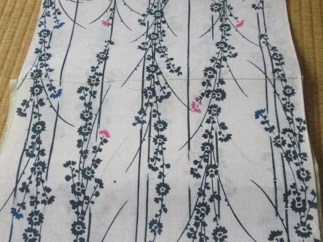 ◆Unused, circa 1950s, Daimaru, boxed ◆Yukata cloth, 100% cotton “Floral