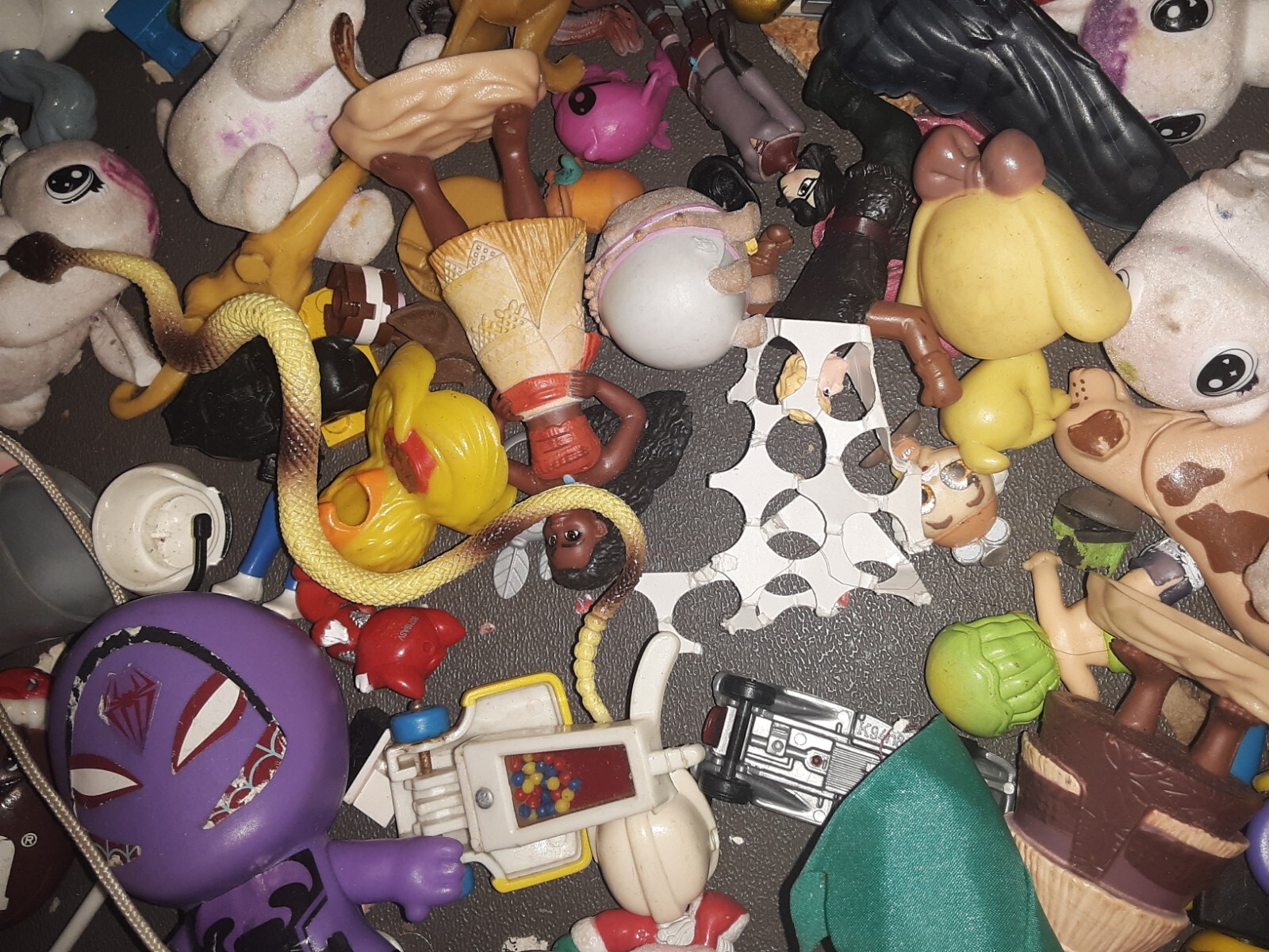 Insane Lot of 200+ Vintage variety toy lot. Please see photos,selling as lot#175