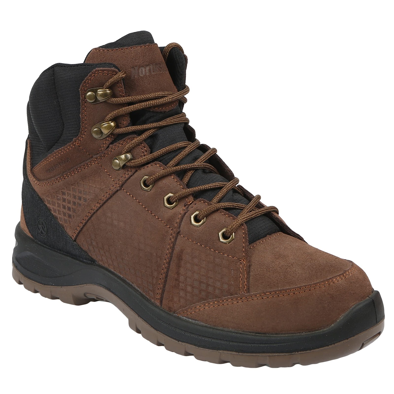Northside Men’s Rockford Mid Waterproof Hiking Boot, Dark Brown, 9.5