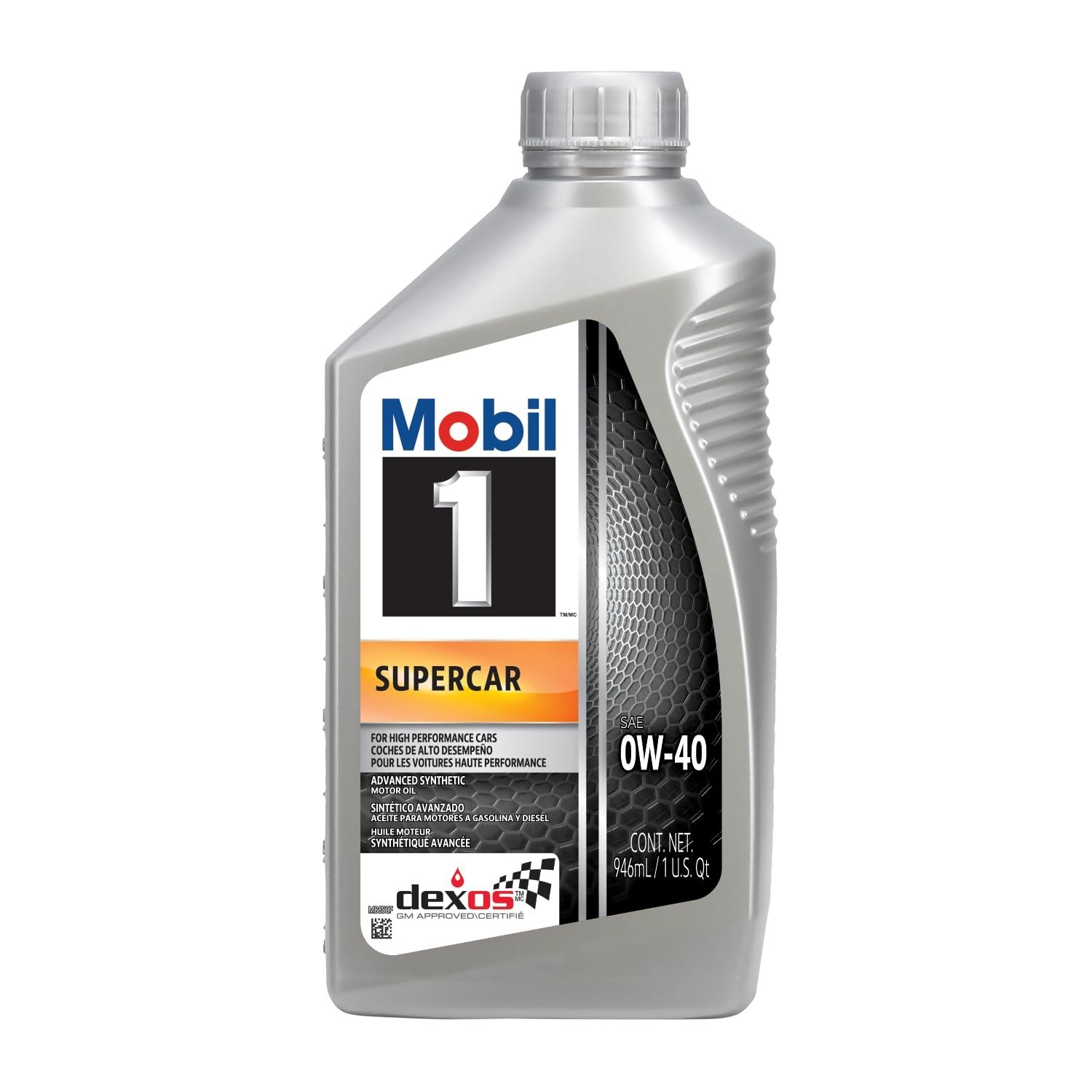 Mobil 1 126870 Supercar 0W-40 Full Synthetic Motor Oil 6 Pack 1 Qt