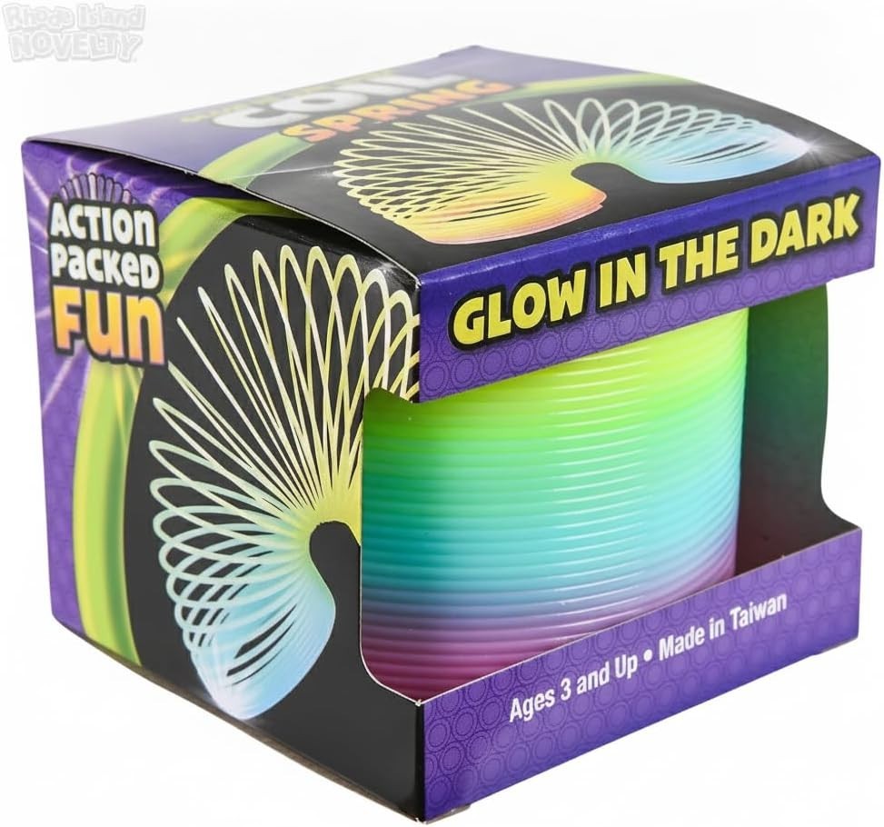 Assorted 3-Inch Glow-in-the-Dark Coil Spring – Endless Fun for All Ages