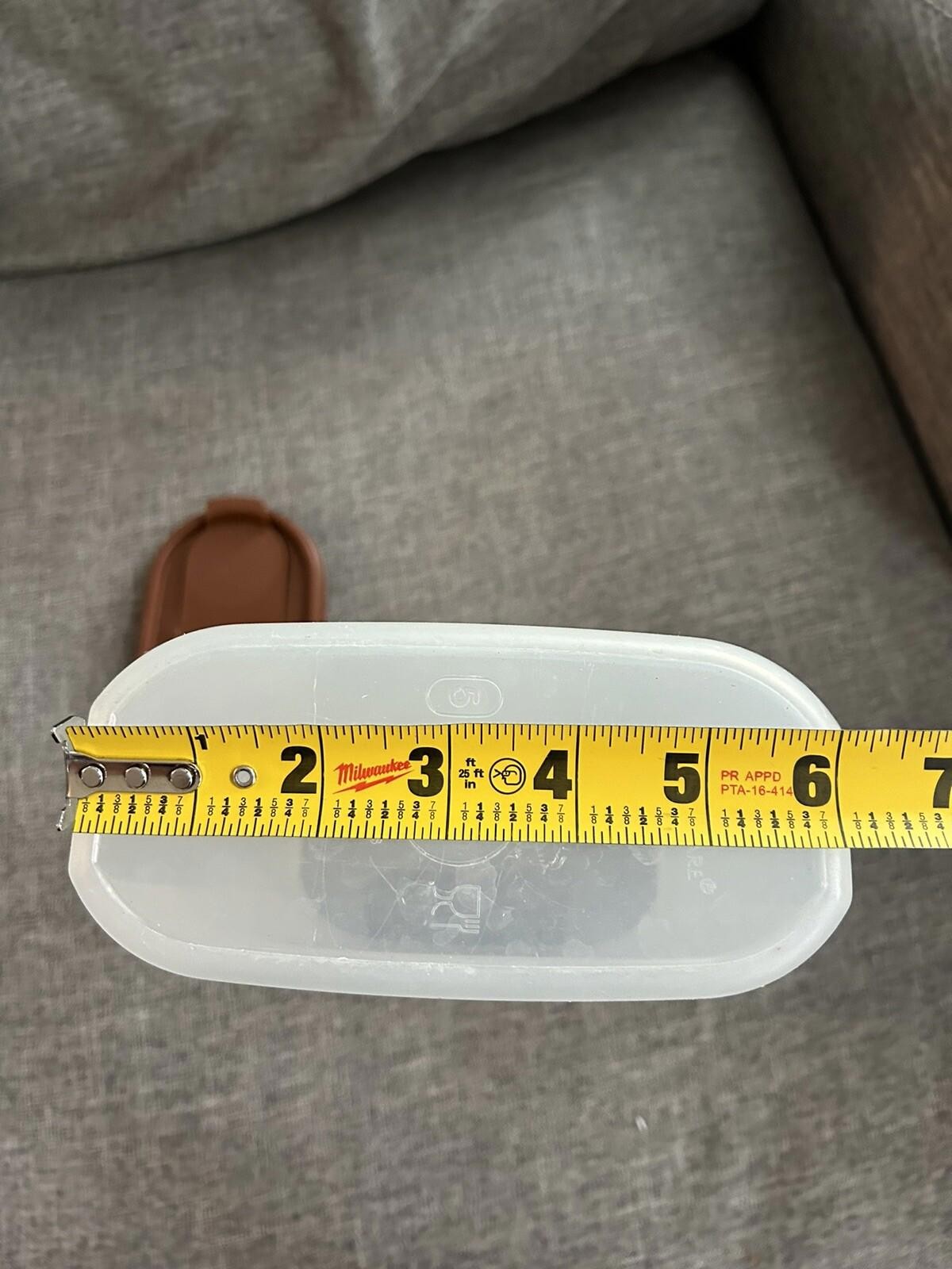 Tupperware 12¼ Cup Oval Modular Mates 5 Container Brown Flip Cereal Lid 1615-14