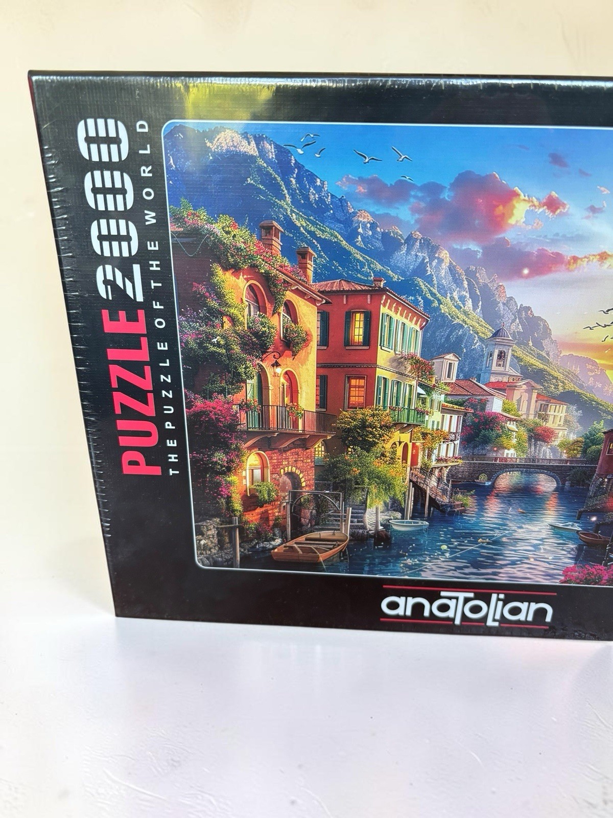 Anatolian Puzzle Mediterranean Village 2000 Piece Puzzle #3969 Brand New Factory