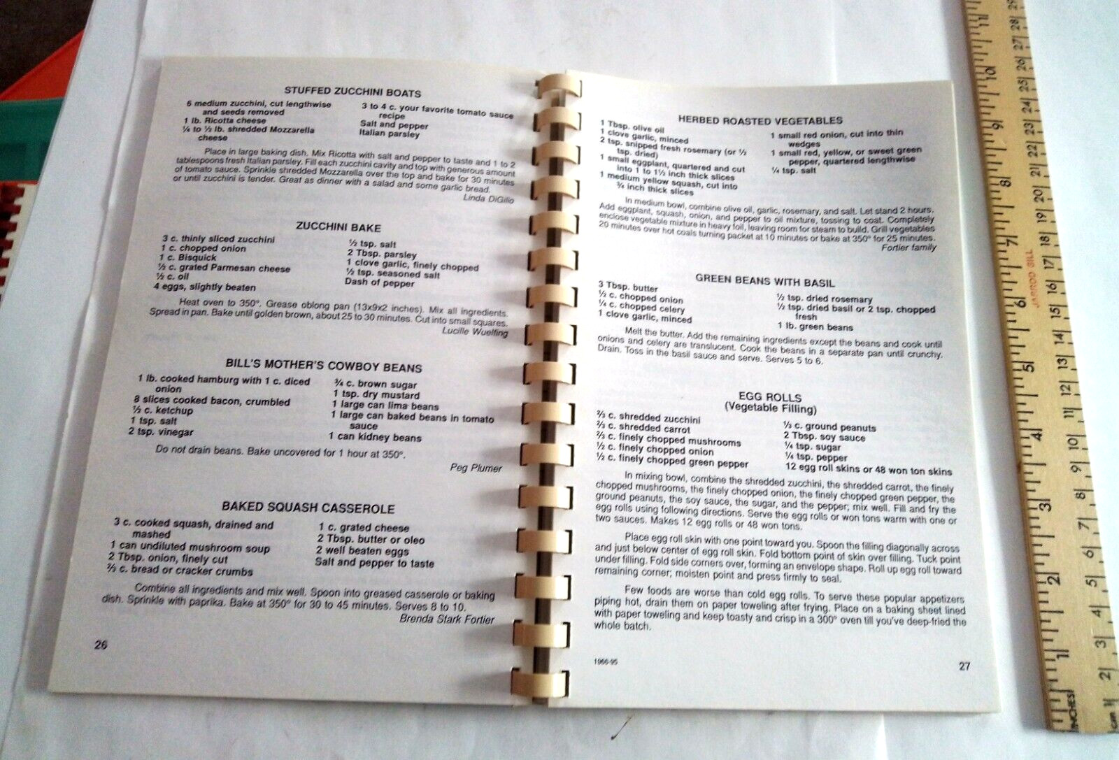 6 Spiral Bound Cookbooks Pre 2000. About 700 pages of interesting recipes