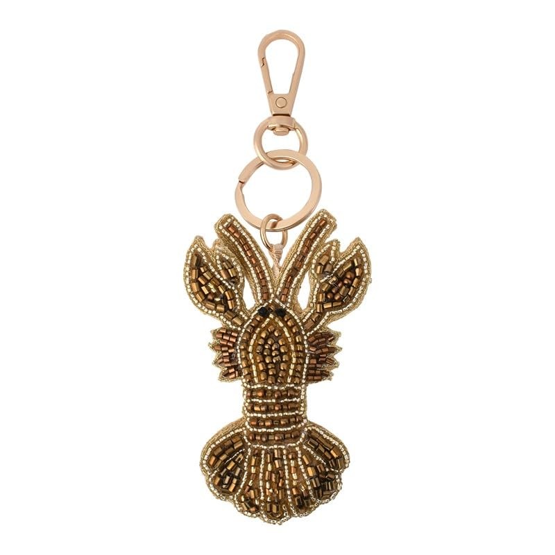 Bamboo Trading Lobster Bag Charm, 4-Inches Length, Multicolor