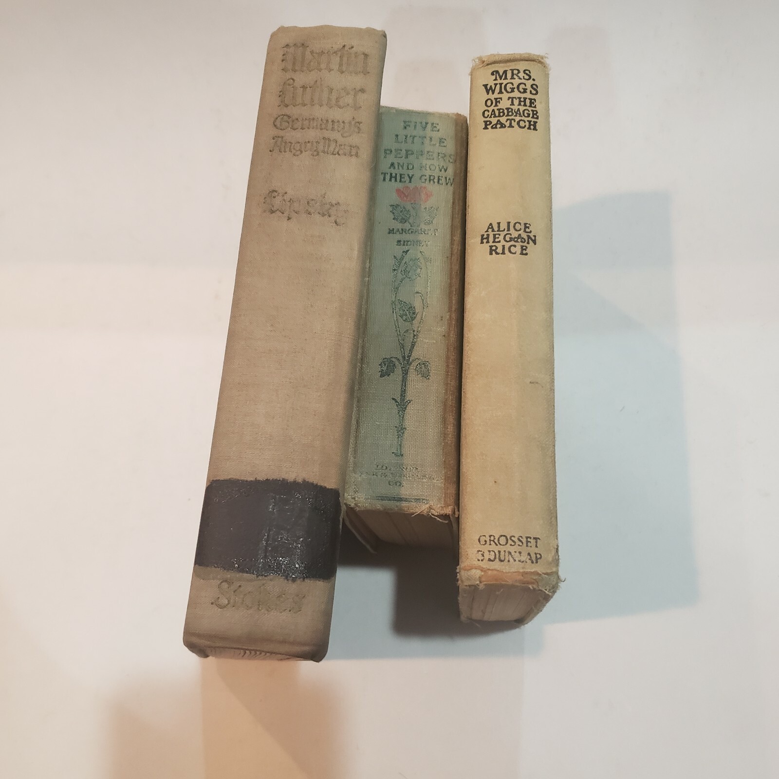 Lot of (3) Book Lot Novels Vintage Antique Decor Decoration