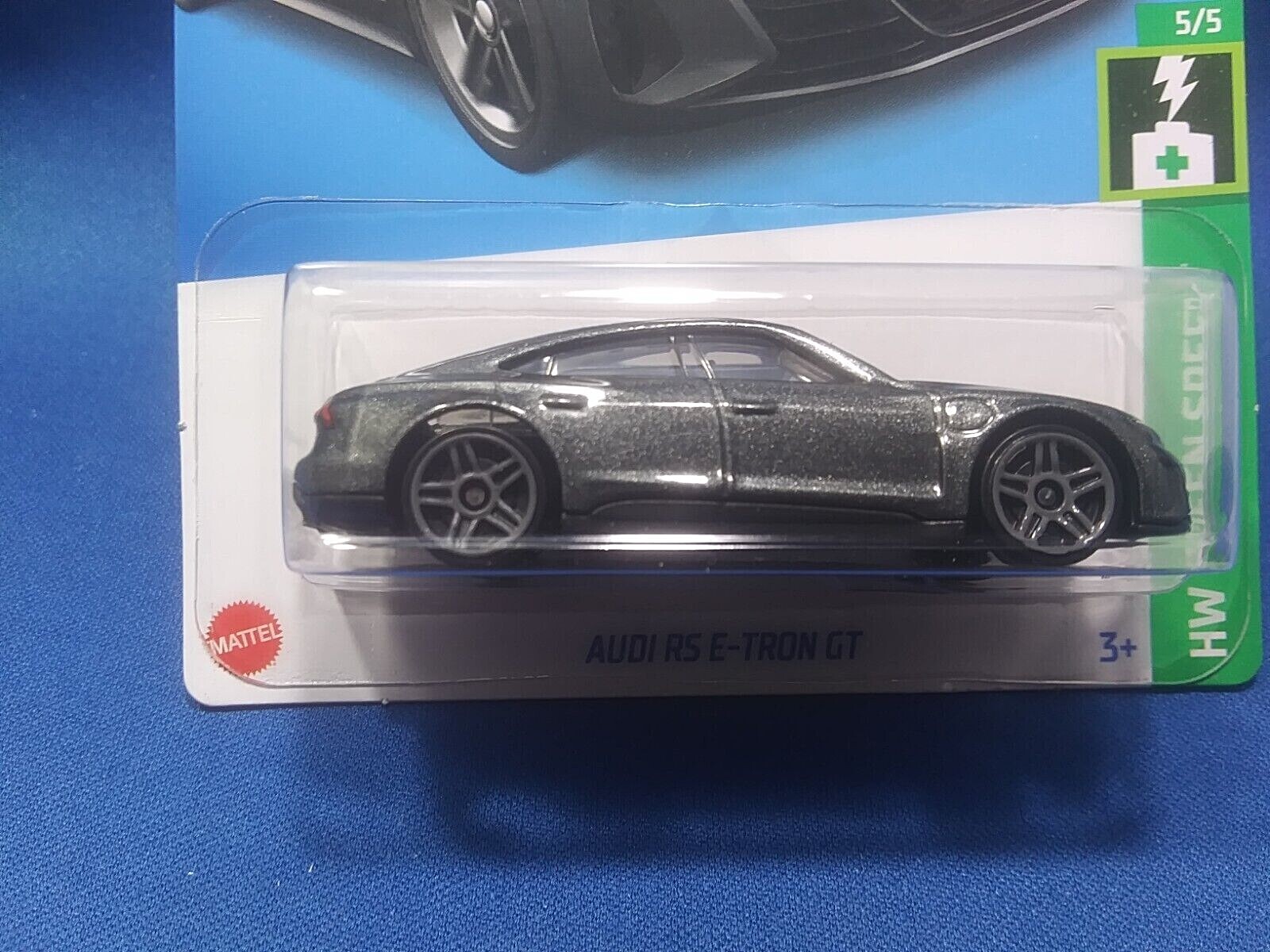2022 Hot Wheels Audi RS E-Tron GT HW Green Speed #5/5 Gray Diecast 1:64 Scale