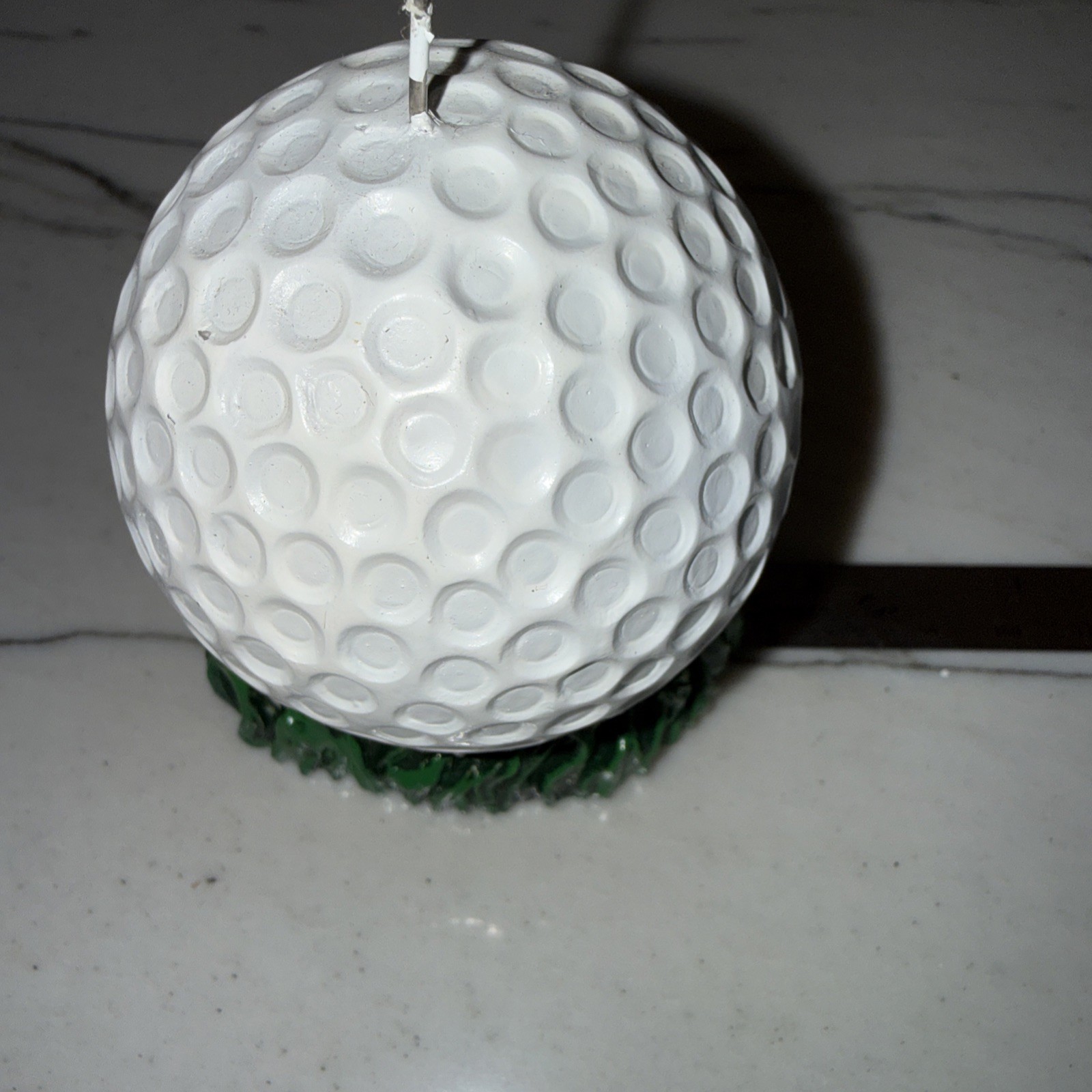 Beistle Golf Ball Photo/Balloon (7) Holders White & Green