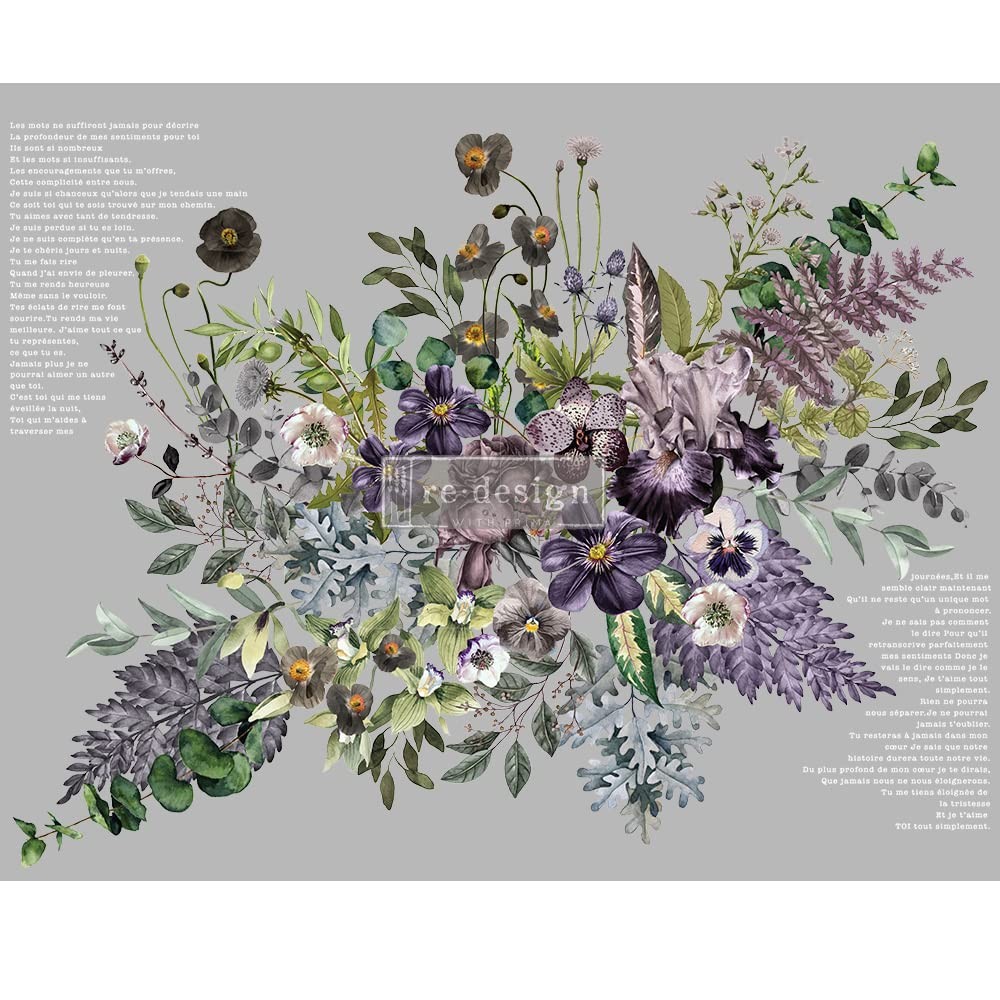 Redesign Decor Transfers Vigorous Violet 48×35 Wall Decal Furniture Decor