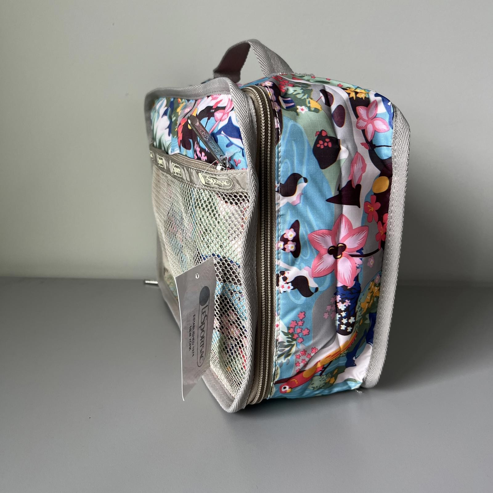 Lesportsac Hawaii Small Organizer in Light Gray NWT