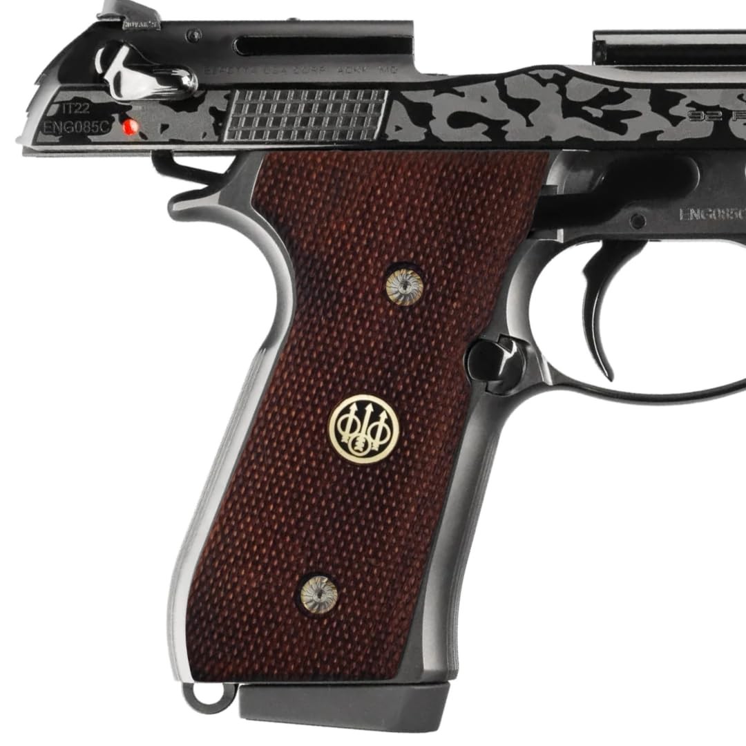 Zib Grips Wood Pistol Grips for Beretta 92/M9, 3D Classic Checkered