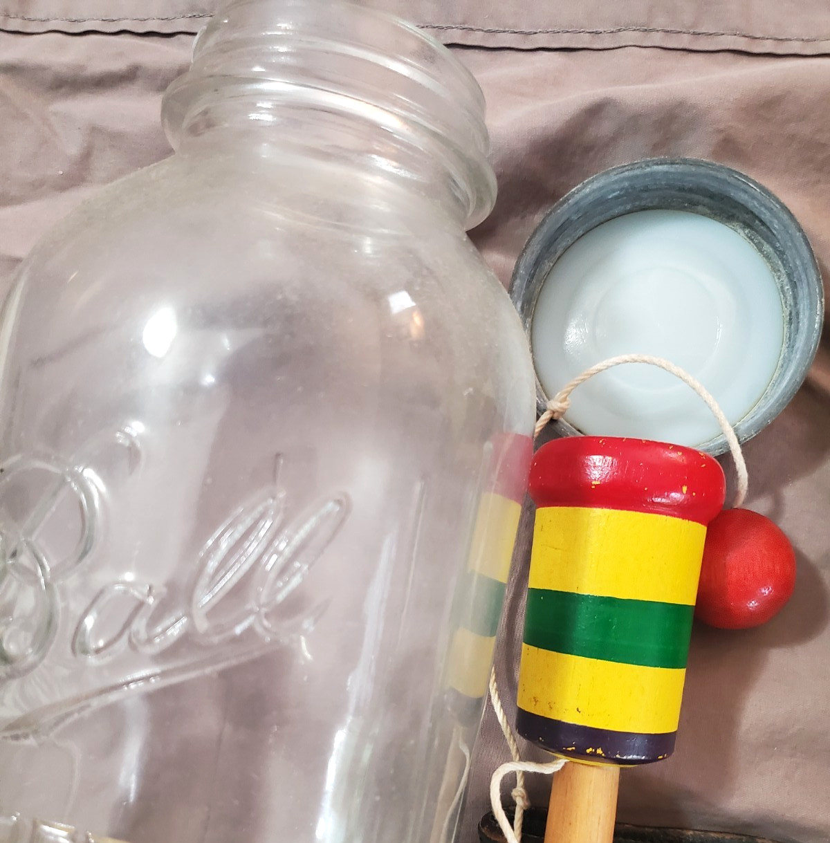 Junk Drawer. Coins, Vintage Toys, Hubley Truck, Pinbacks, Tap Handle, $2 bill.