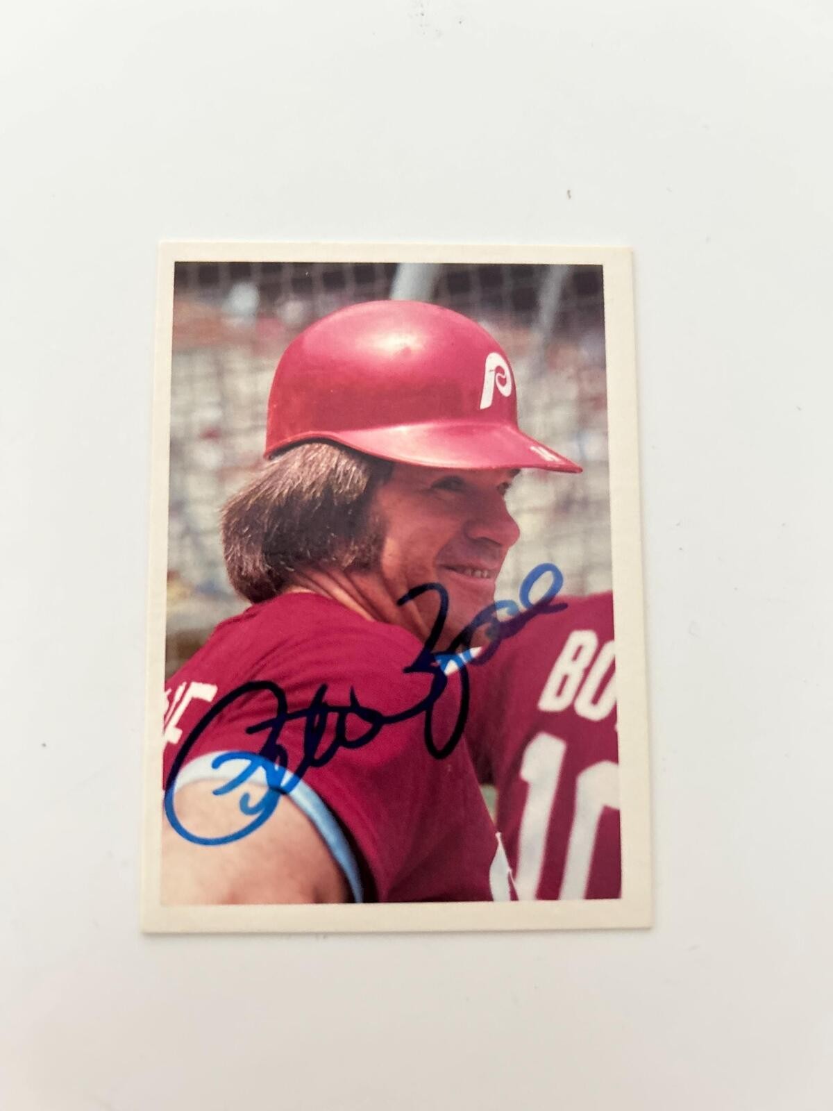 Pete Rose Signed Autographed Philadelphia Phillies Baseball Card COA