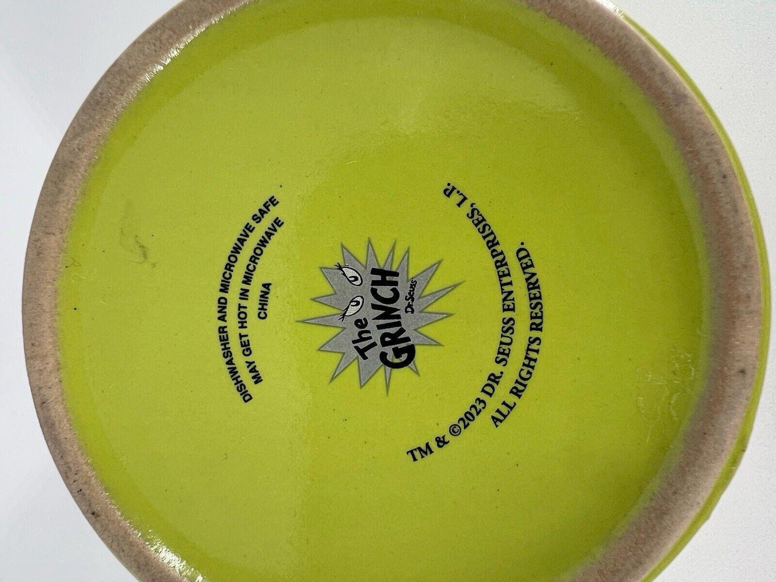 2013 Dr Seuss How the Grinch Stole Christmas Green Coffee Cup Mug 3.25″