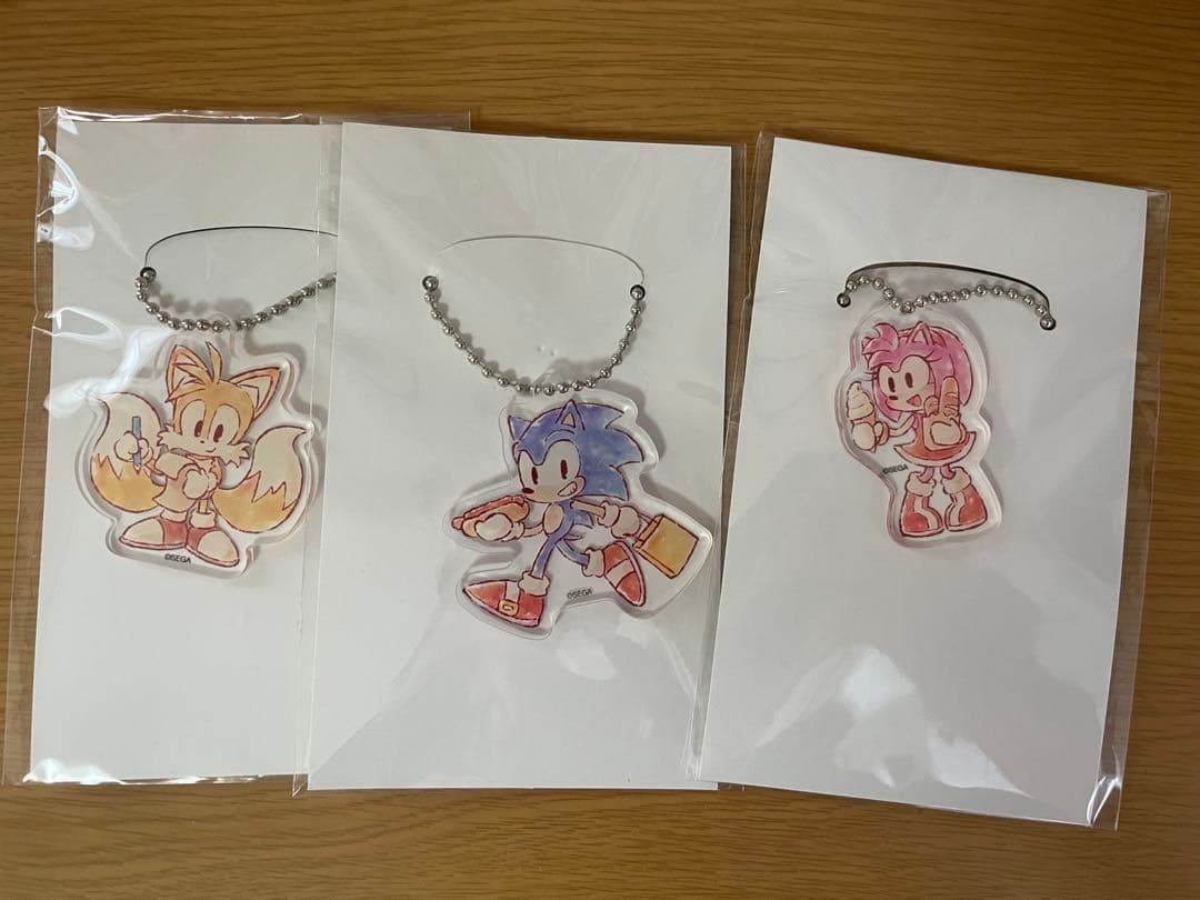 Sonic The Hedgehog Acrylic Keychain Emi Tails Shadow SEGA fans NEW From Japan