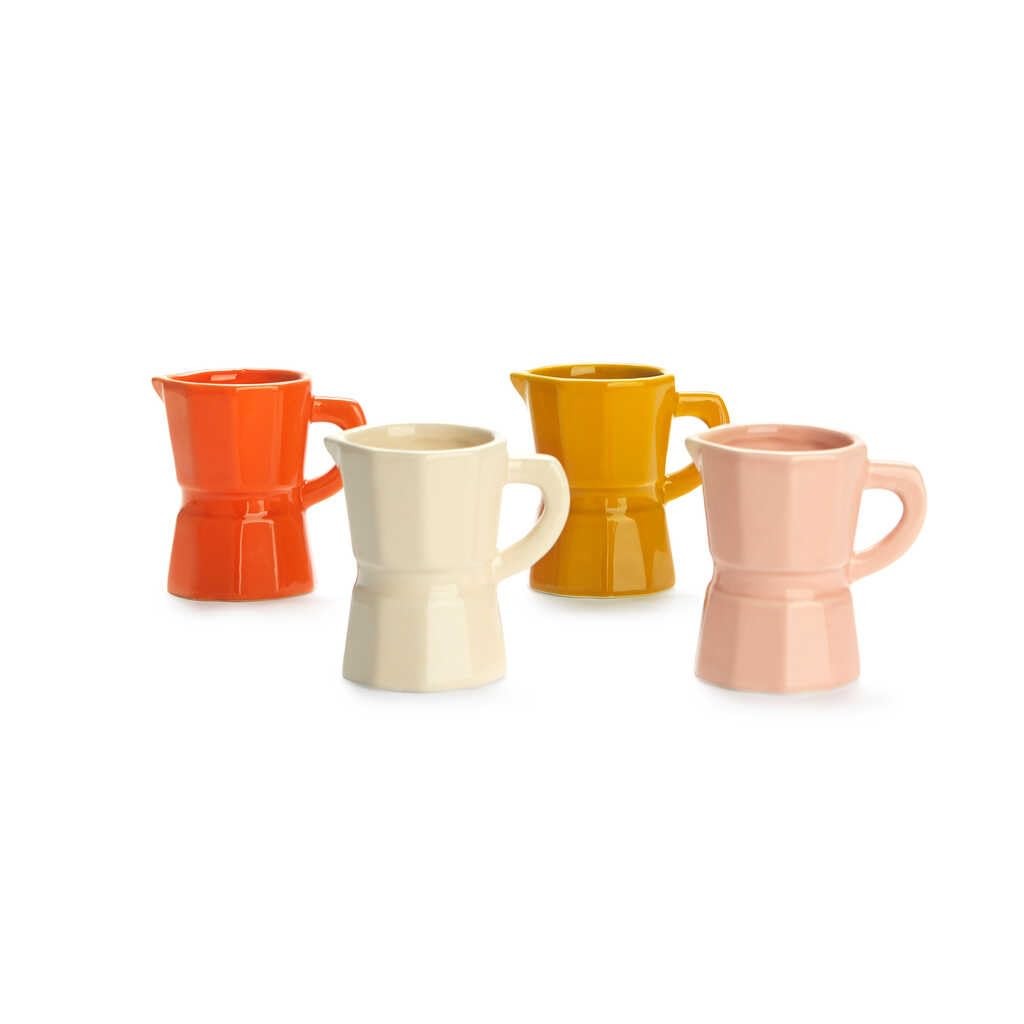 Balvi Espresso Moka Mug Set Coffee Maker Design Italian Ceramic