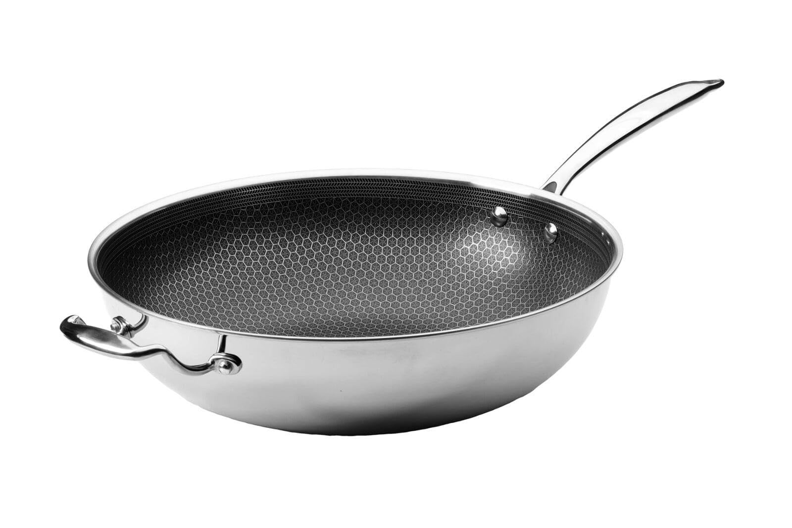 Black Cube Quick Release Cookware Wok Helper Handle 12 5 Inch 2 5 Quart Black