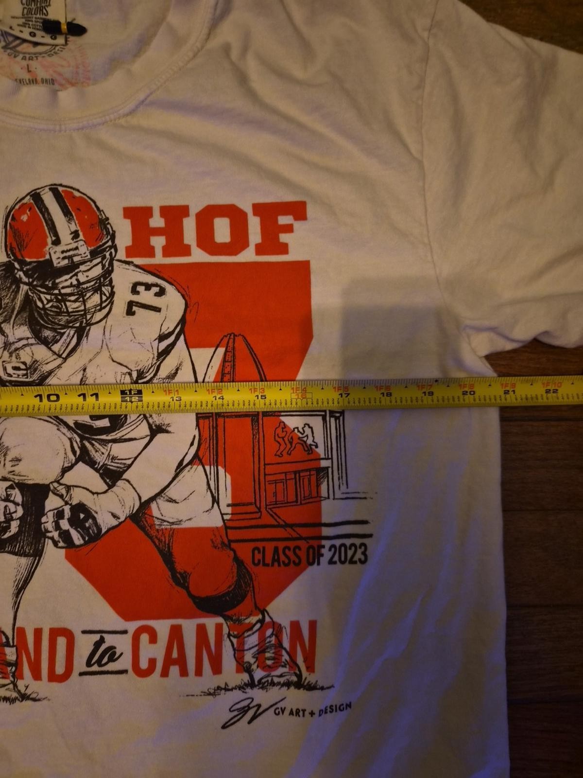 Hall Of Fame Joe Thomas #73 Cleveland Browns Class of 2023 T Shirt