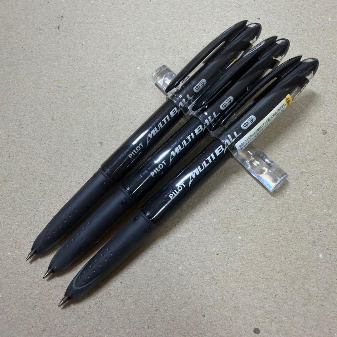 New out of print PILOT multi-ball ballpoint pen 3 pieces black medium font