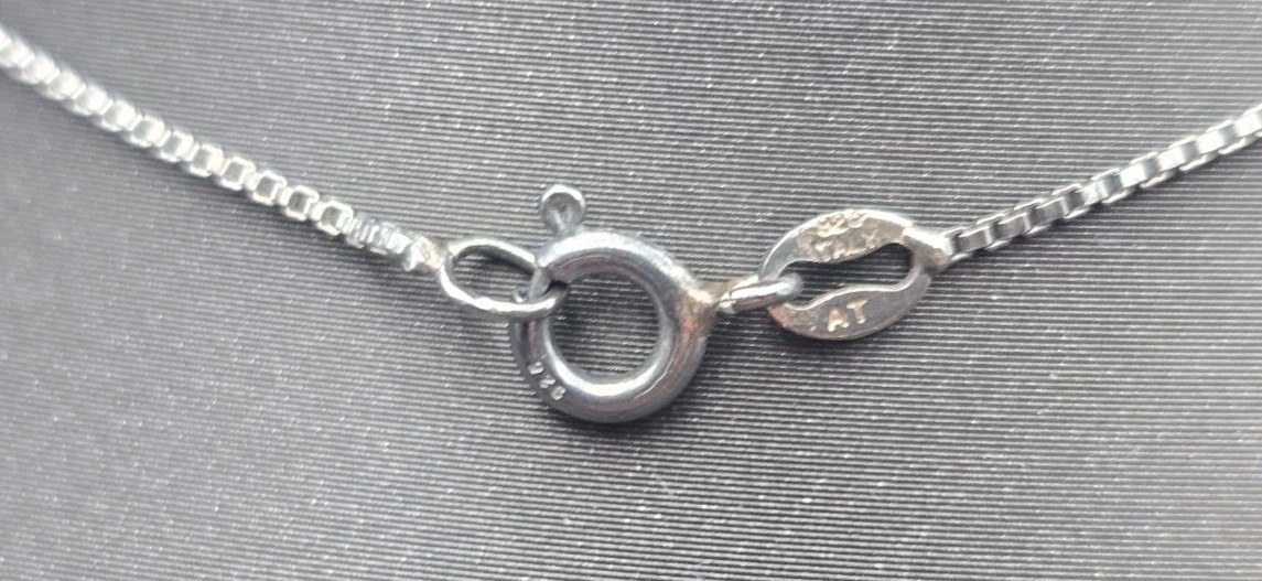 Mexico 925 Sterling Silver Signed eFs Wish Necklace Angels With Italy 925 Chain