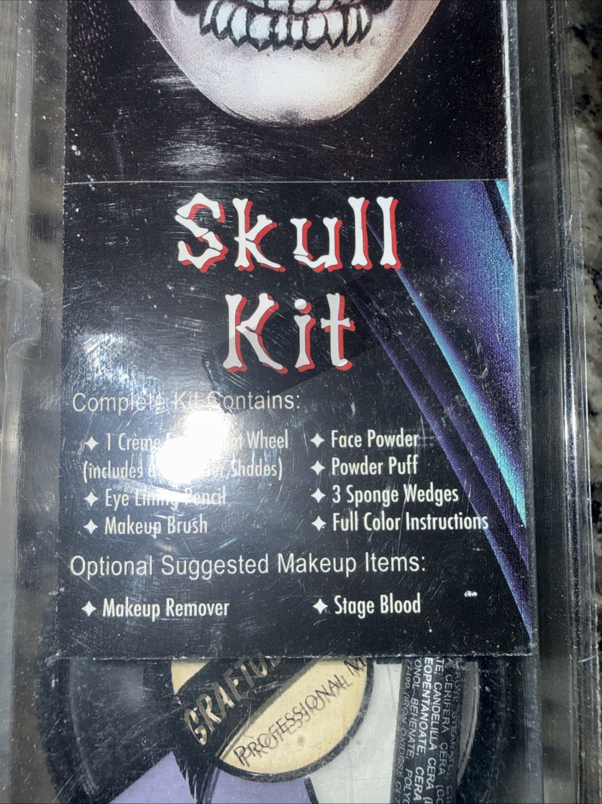 Graftobian Skull Makeup Kit – Skeleton Set for Costumes, Cosplay & Halloween