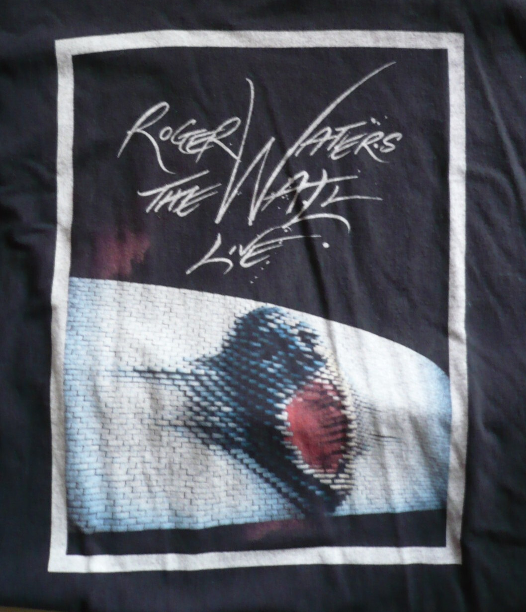 ROGER WATERS THE WALL Tee T-shirt BLACK, SIZE XL ROCK POP BAND SHIRT, PINK FLOYD