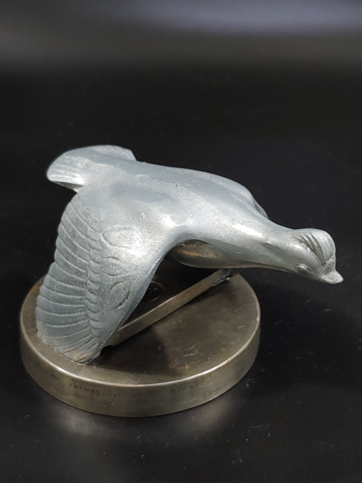 1931 Ford Model A Oldtimer US Car Pewter Sculpture Flying Bird Figurine Emblem