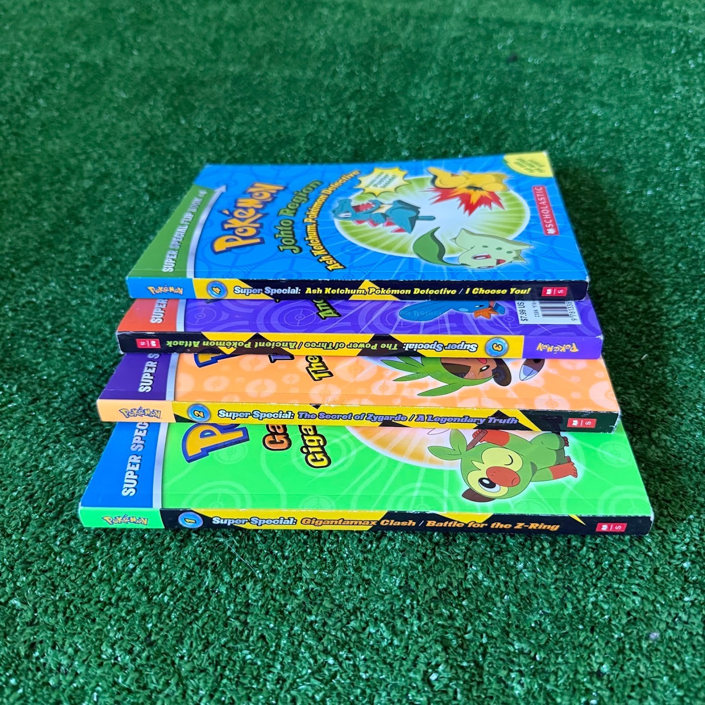 Pokemon Fan Guide Centennial Magazine + Scholastic Chapter Collection 4 Books
