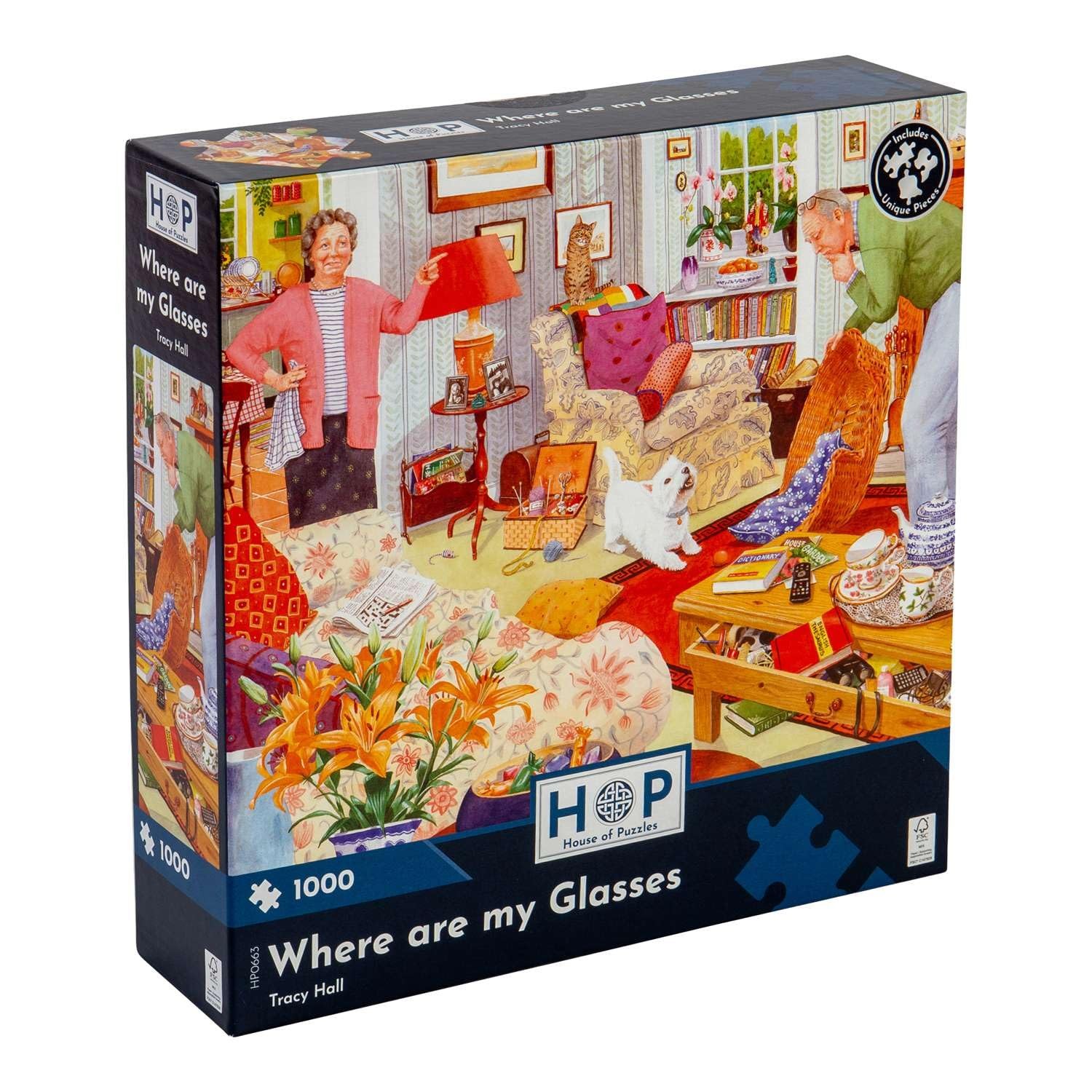 House of Puzzles Where Are My Glasses 1000 Piece Jigsaw Puzzle