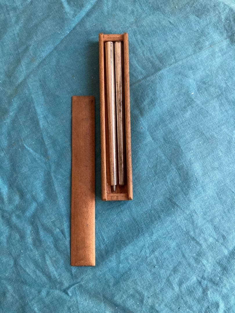 Antique Prewar Yamabashi Portable Chopsticks Comes with Case Rare Item