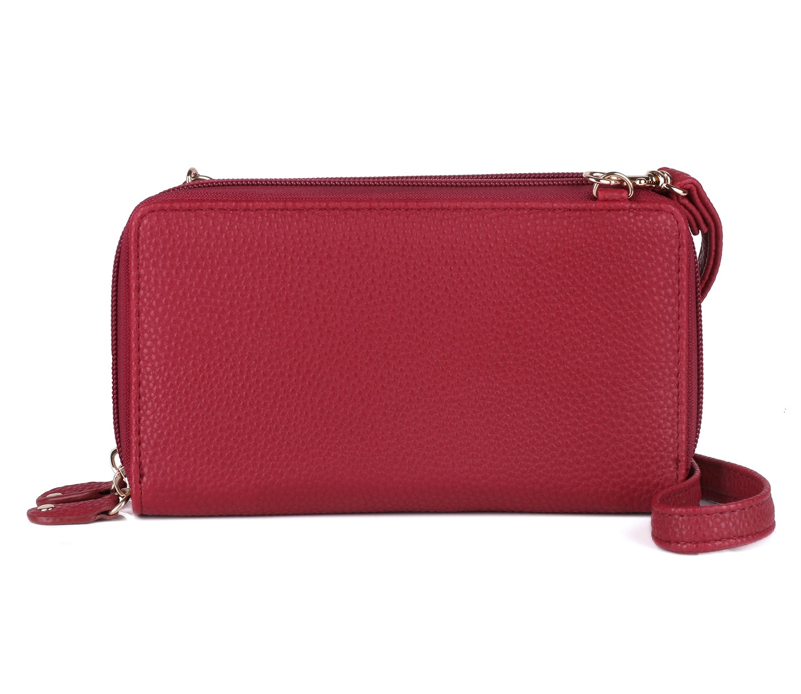 Julia Buxton Pebble RFID Ultimate Double Zip Organizer¬Æ Red