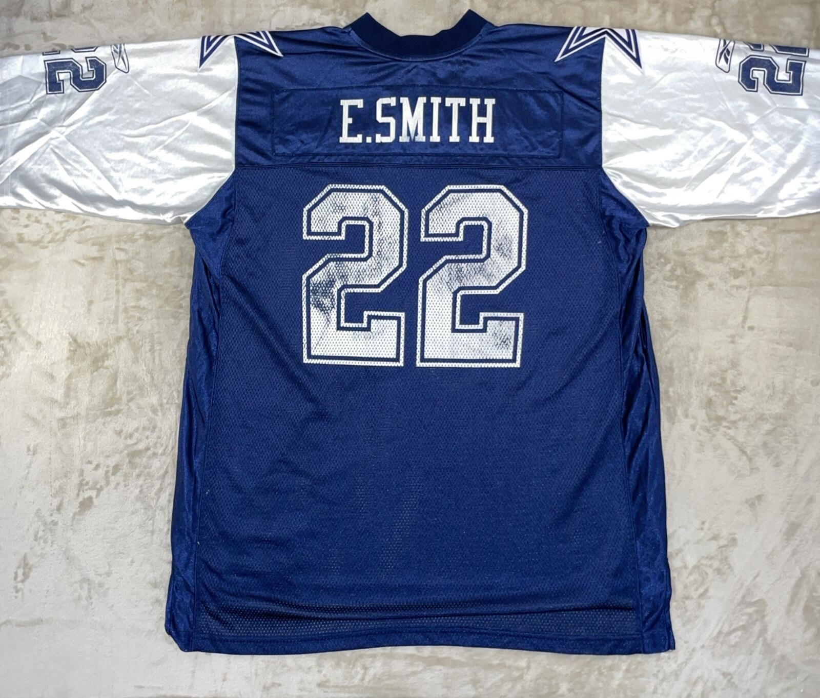Reebok Dallas Cowboys Emmitt Smith On Field Equipment Jersey Men’s Size XL *Flaw