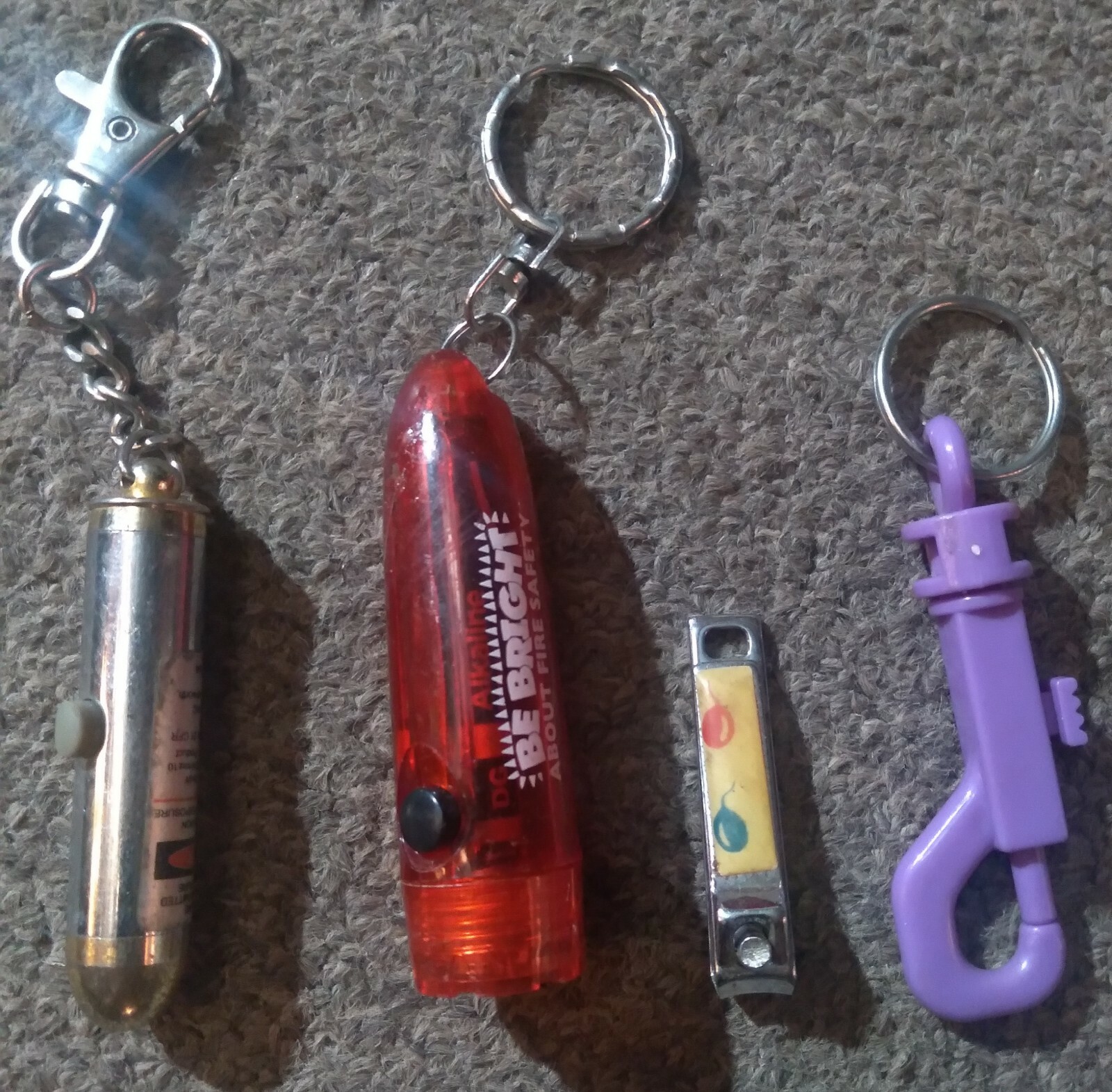 JUNK DRAWER LOT 5 Wristwatch Trophy Earring Keyring Tupperware Shape-O-Ball Bloc