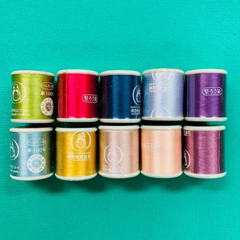 [New unopened product] [Set of 10] Daruma silk sewing thread #50 100m MT17
