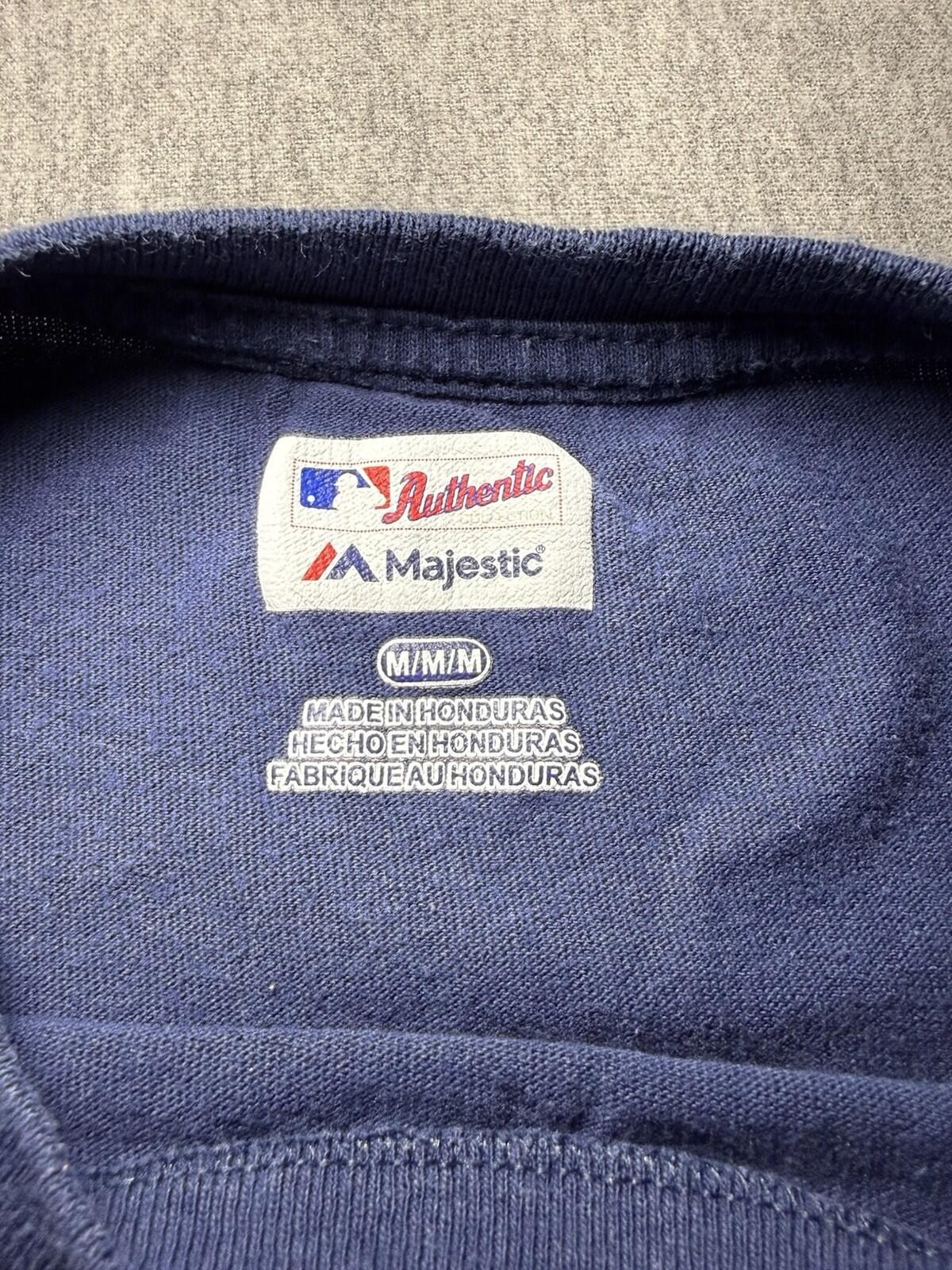 Majestic Detroit Tigers Unisex MLB Authentic Collection Tee-Medium/Navy Blue